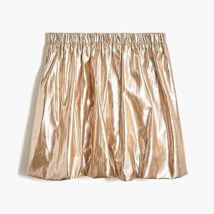 Crewcuts J. Crew Gold Metallic Bubble Skirt Size 8